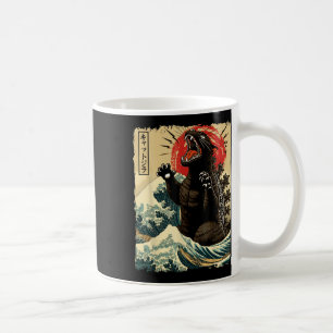 Catzilla Cat Art Funny Cat Japanese For Men Women Coffee Mug