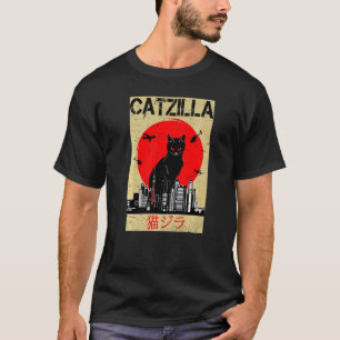 Catzilla Cute Cat Stuff For Cat Cat Mum Cat Dad Ca T-Shirt