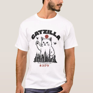 Catzilla – Funny Cat Godzilla Parody T-Shirt