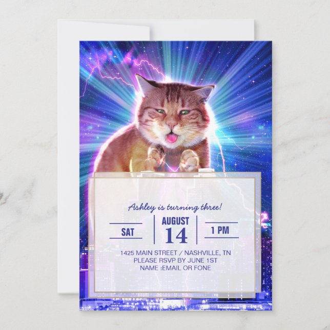  Catzilla                                          Invitation (Front)
