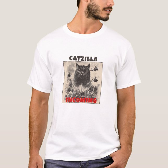 Catzilla, Monster Cat T-Shirt (Front)