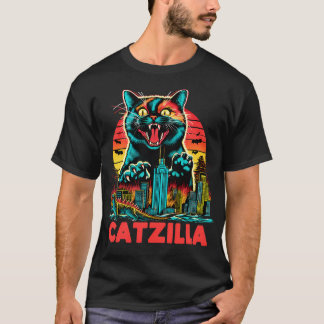 CATZILLA The Fierce Feline Overlord T-Shirt