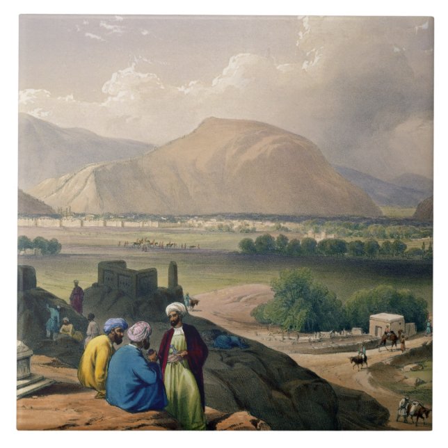 Caubul, from a Burying Ground on the Mountain Ridg Ceramic Tile (Front)