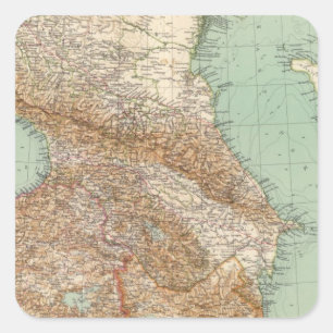 Caucasia 7374, Caspian Sea Square Sticker