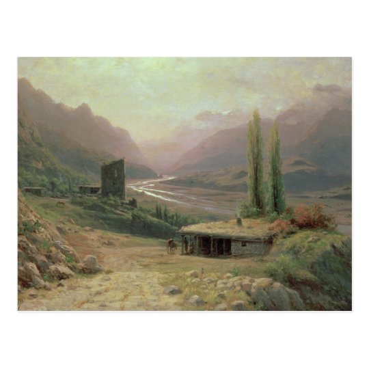 Caucasian Canyon, 1893 Postcard