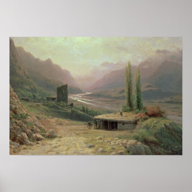 Caucasian Canyon, 1893 Poster (Front)