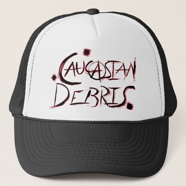 Caucasian Debris Trucker Hat (Front)