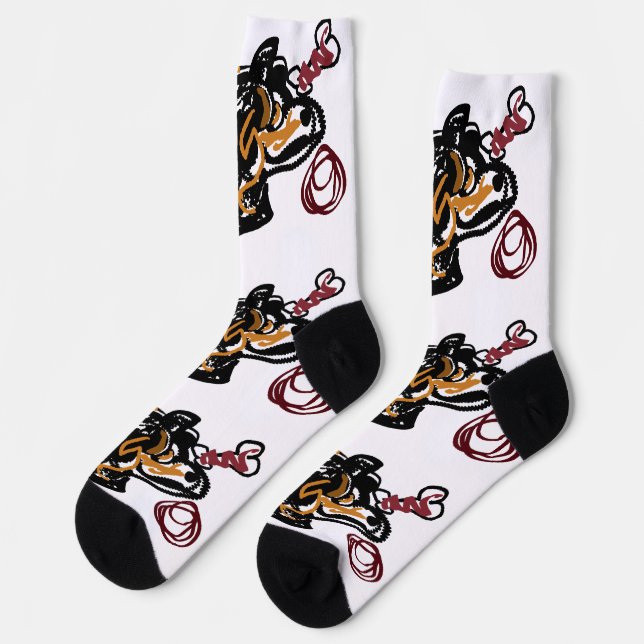 Caucasian Shepherd Dog art  Socks (Left)