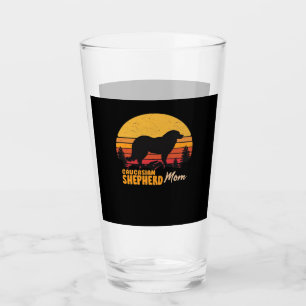 Caucasian Shepherd Dog Mom Vintage Retro Classic T Glass