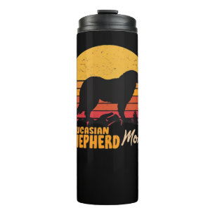 Caucasian Shepherd Dog Mom Vintage Retro Classic T Thermal Tumbler