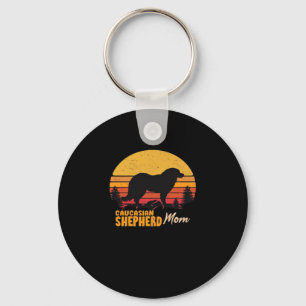 Caucasian Shepherd Dog Mum Vintage Retro Classic T Key Ring