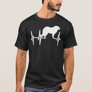Caucasian Shepherd Heartbeat Dog Mum Dad Pet T-Shirt