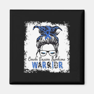 Cauda Equina Syndrome Warrior Blue Ribbon Awarenes Magnet