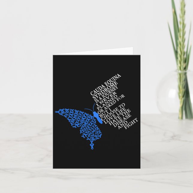 Cauda Equina Syndrome Warrior  Card (Front)
