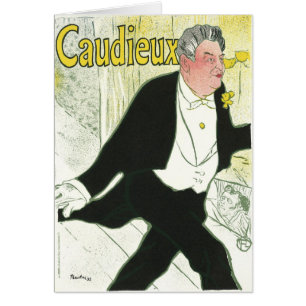 Caudieux by Toulouse Lautrec, Vintage Art Nouveau