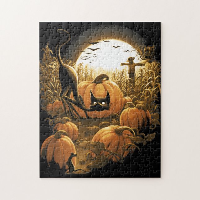 Caught in a Spooky Patch Jigsaw Puzzle (Vertical)