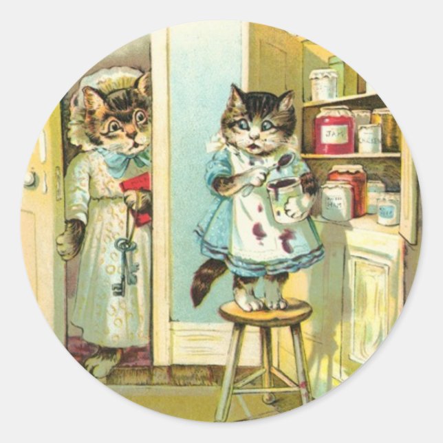 Caught in the Act Classic Round Sticker (Front)