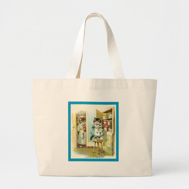 Caught in the Act Large Tote Bag (Front)