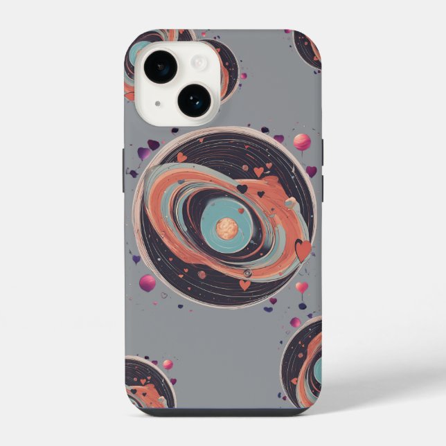 💖🌠 "Caught in Your Orbit" iPhone Case (Back)