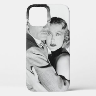 CAUGHTvintage, retro, couple, scare, shock, fear,  iPhone 12 Case
