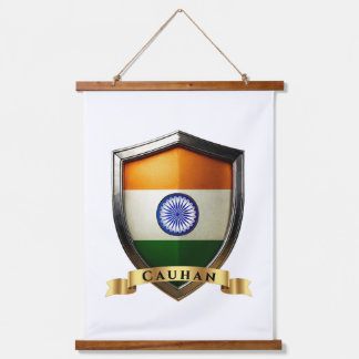Cauhan India Heritage Shield Hanging Tapestry