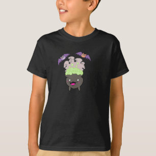 Cauldron and Bats Kid Shirt