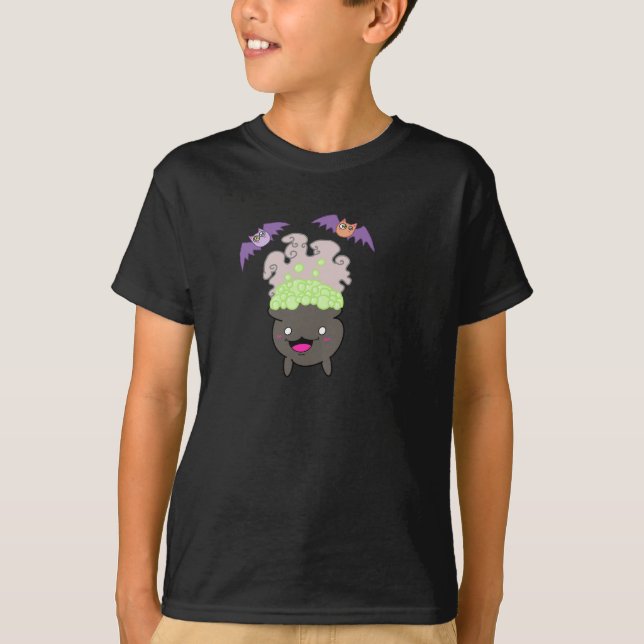 Cauldron and Bats Kid Shirt (Front)