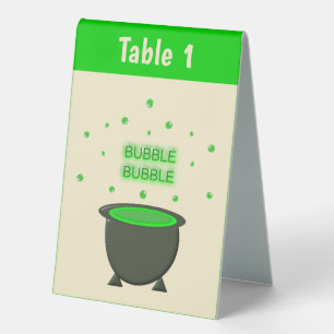 Cauldron and Bubbling Green Brew Halloween Custom