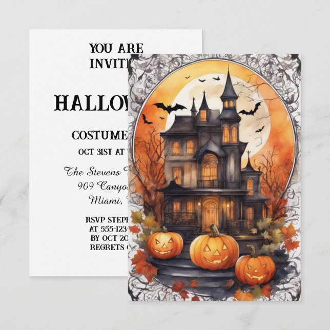 Cauldron Commune: Personal Invitation to Halloween (Front/Back)