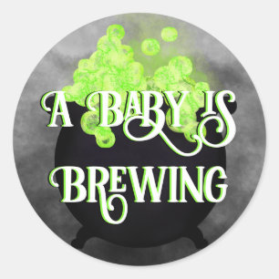 Cauldron Diaper Raffle Classic Round Sticker