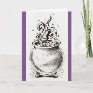 Cauldron greeting card