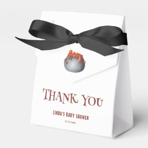Cauldron Halloween Baby Shower Thank You Favour Box