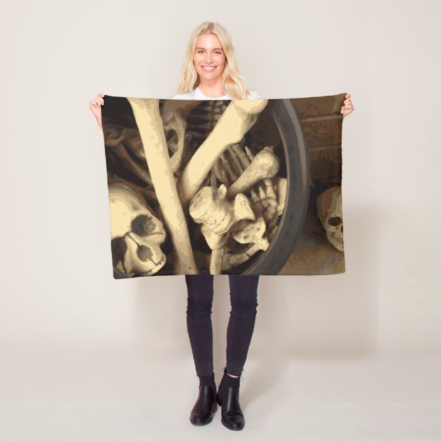 Cauldron of bones. fleece blanket (In Situ)