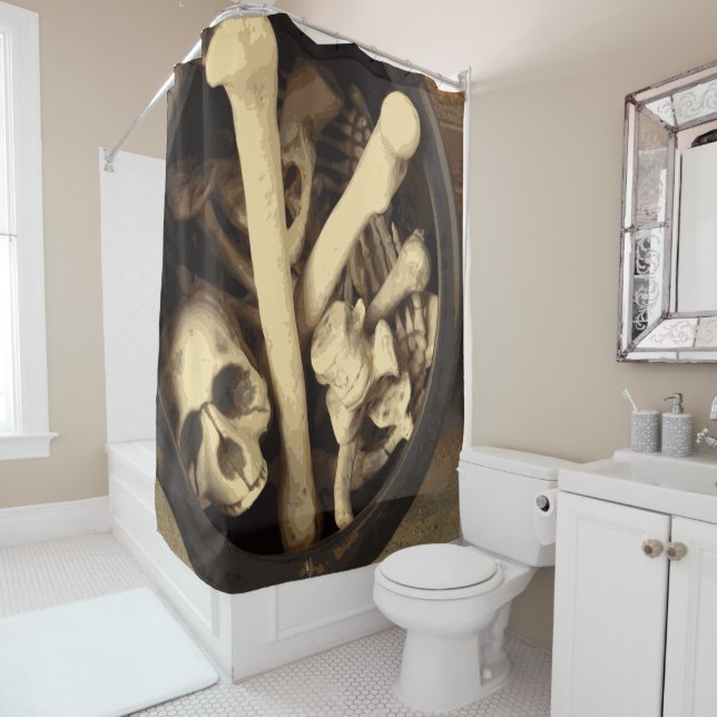 Cauldron of bones. shower curtain (In Situ)