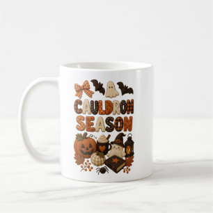 Cauldron Season Cute Halloween Ghost Coffee Mug
