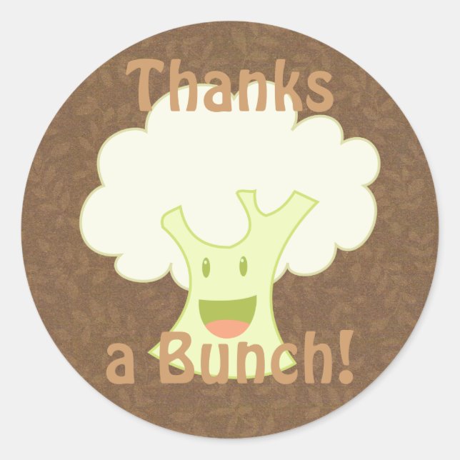 Cauliflower Bunch Classic Round Sticker (Front)