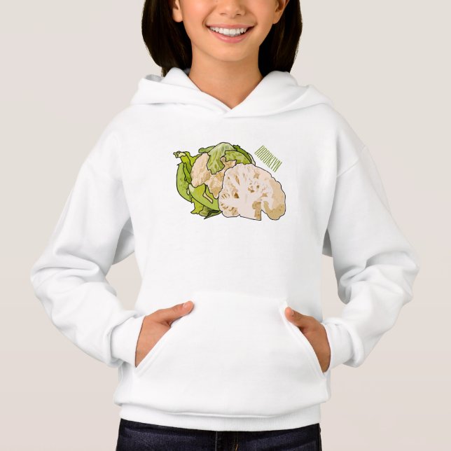 Cauliflower cartoon illustration (Front)