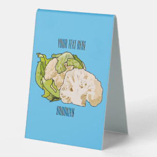 Cauliflower cartoon illustration