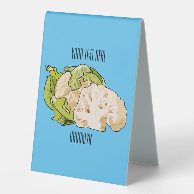 Cauliflower cartoon illustration (Front)