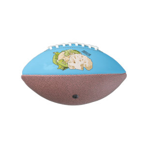 Cauliflower cartoon illustration football
