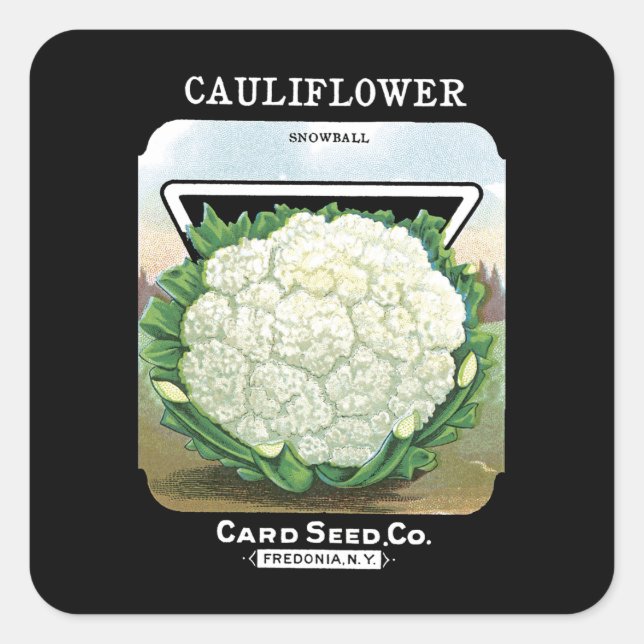 Cauliflower Seed Packet Label (Front)