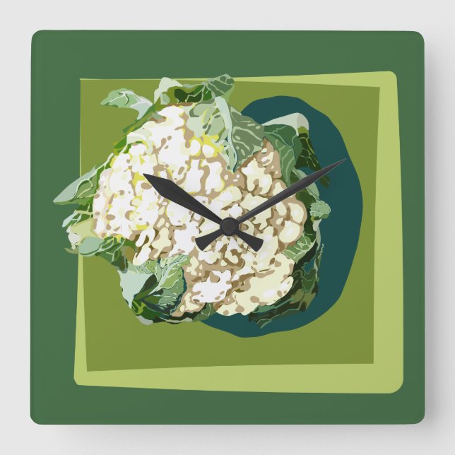 Cauliflower wall clock (Front)
