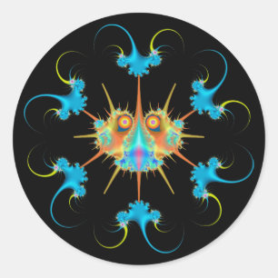 Caulimo Bug & Anti-Virus Classic Round Sticker