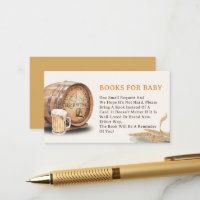 Causal Keg Beer Books for Baby Enclosure Card