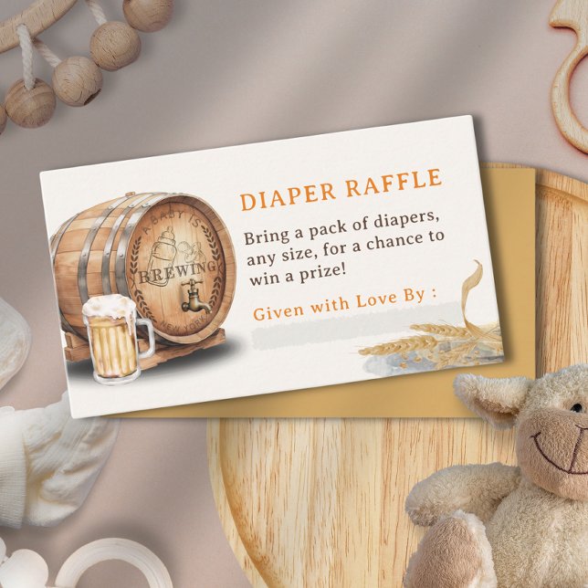 Causal Keg Beer Diaper Raffle Enclosure Card (Causal Keg Beer Diaper Raffle Enclosure Card)