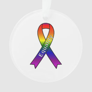 Cause Ribbon Equality Ornament