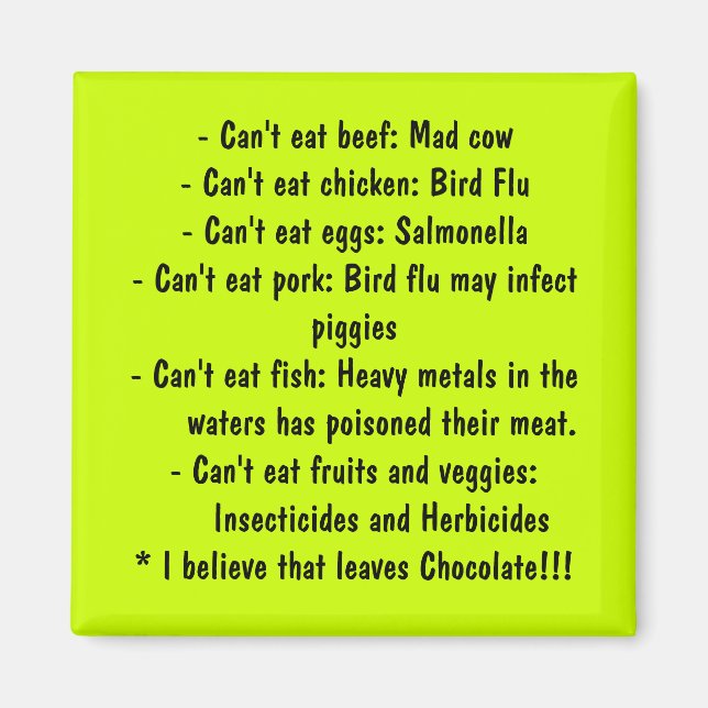 Causes - Healthy Eating Magnet (Front)