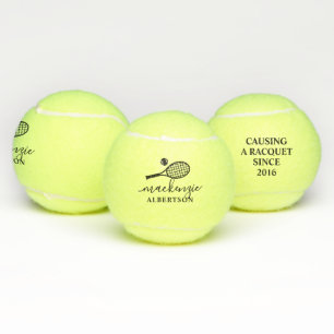 Causing a Racquet Since Personalised  Tennis Balls