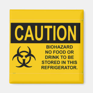 caution08 Biohazard Magnet