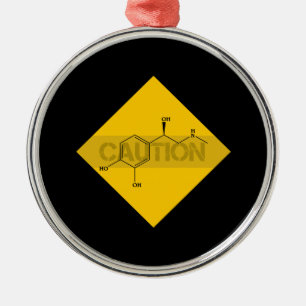 Caution: Adrenaline. Metal Tree Decoration